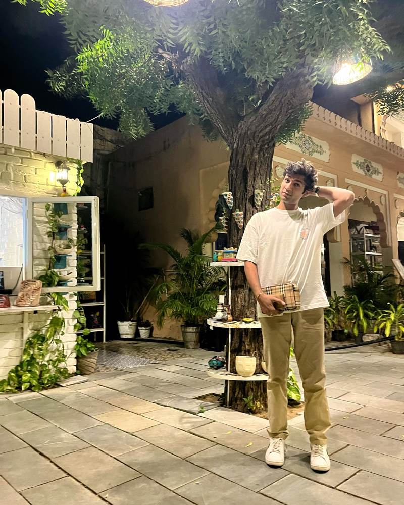 Sparsh in a courtyard